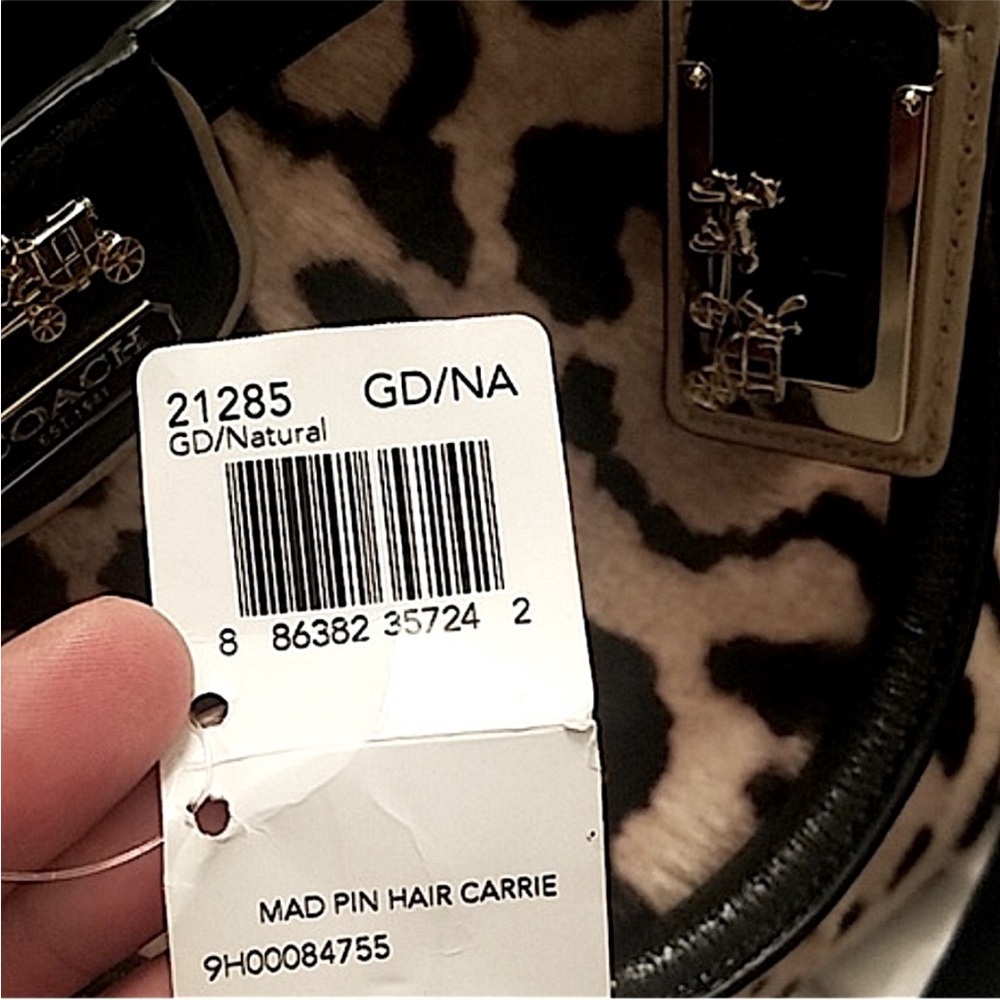 Coach 2012 Madison Haircalf Mix Madeline Satchel Shoulder Bag & Wallet Dusty NWT - Picture 16 of 16